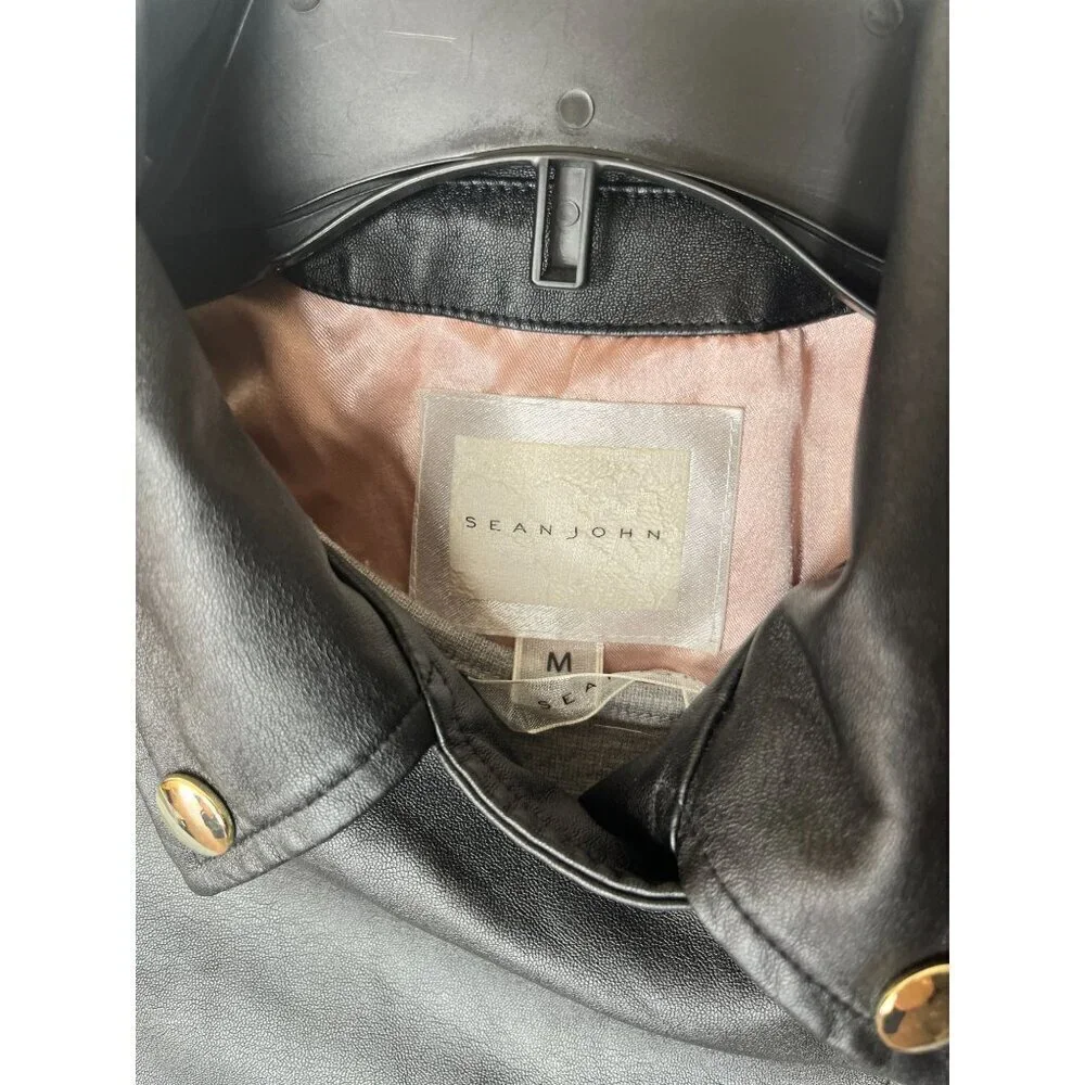 Sean John Girls Faux Leather Jacket & Tulle Dress Set Size M Peach Color